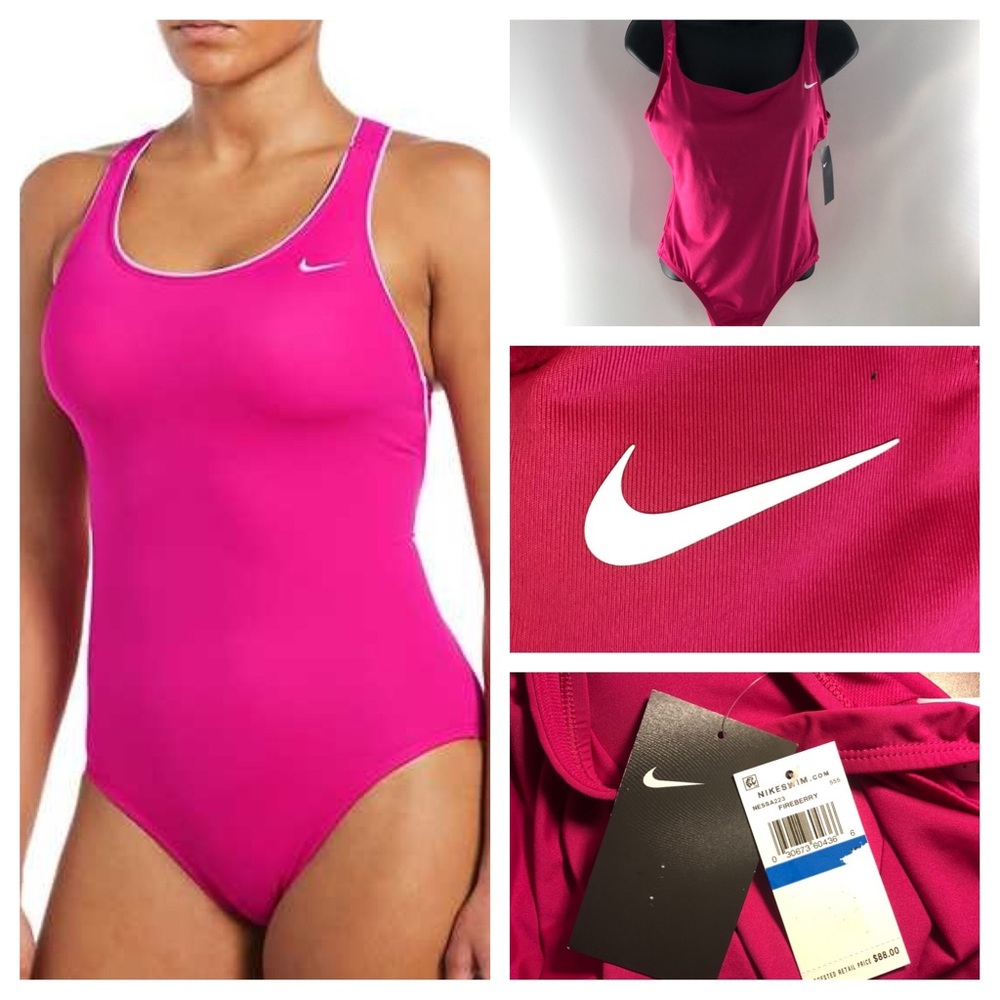 Nike Solid U Back One Piece Swimwear